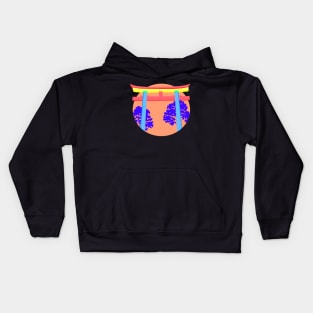 Cyber shrine Kids Hoodie